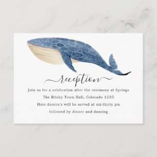 Nautical Wedding Reception Enclosure Card
