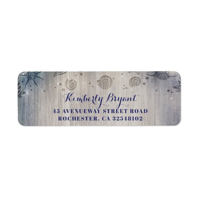 Nautical Wedding Return Address Label (Front)