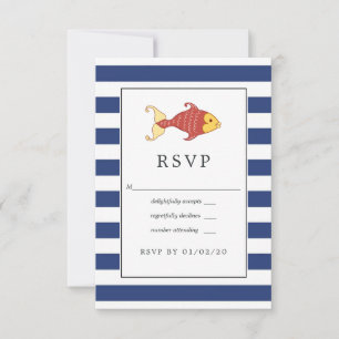 Nautical Wedding RSVP Card