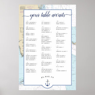#Nautical #Wedding Seating Chart South #Florida