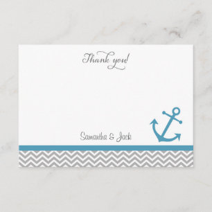 Nautical Wedding Thank You Card