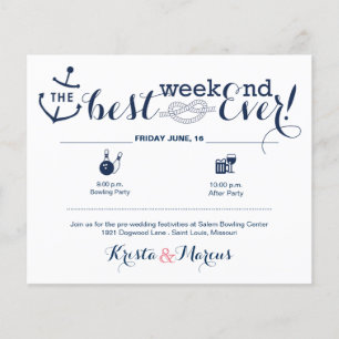 Nautical Wedding Weekend Itinerary 2
