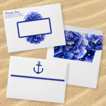 Nautical Wedding White Blue Floral Hydrangea