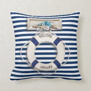 Nautical - "Welcome Aboard" (1) Cushion