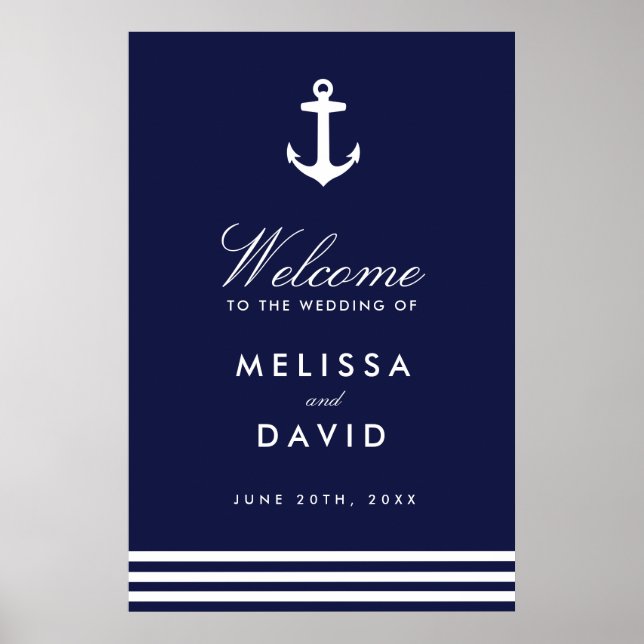 Nautical Welcome Sign (24x36) (Front)