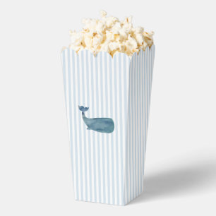 Nautical Whale Blue Stripe Preppy Favour Box