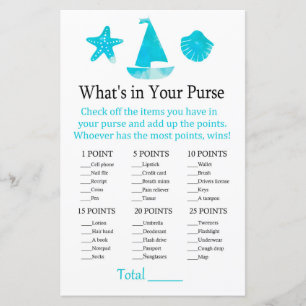 Nautical What's in your purse game