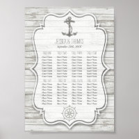 Nautical Whitewashed Wood Beach Wedding Collection