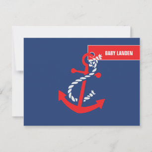 Nautical Wishes For Baby Card