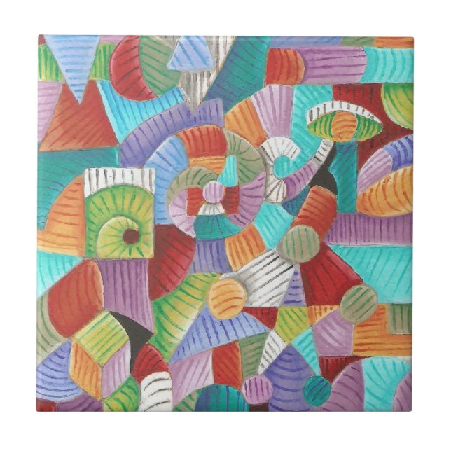 Nauticus Fibonacci Ceramic Tile (Front)