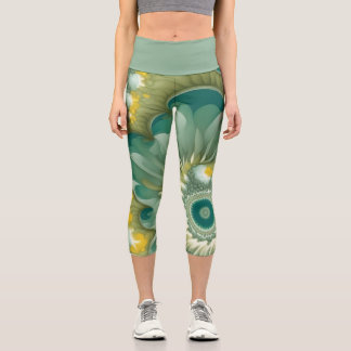 Nautilus Abstract Capri Leggings