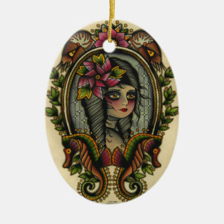 nautilus ceramic ornament