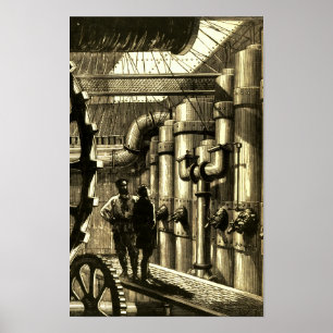 Nautilus Engines from 20000 Leagues Under the Sea Poster