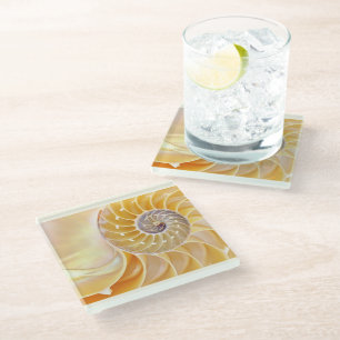 Nautilus Glass Coaster