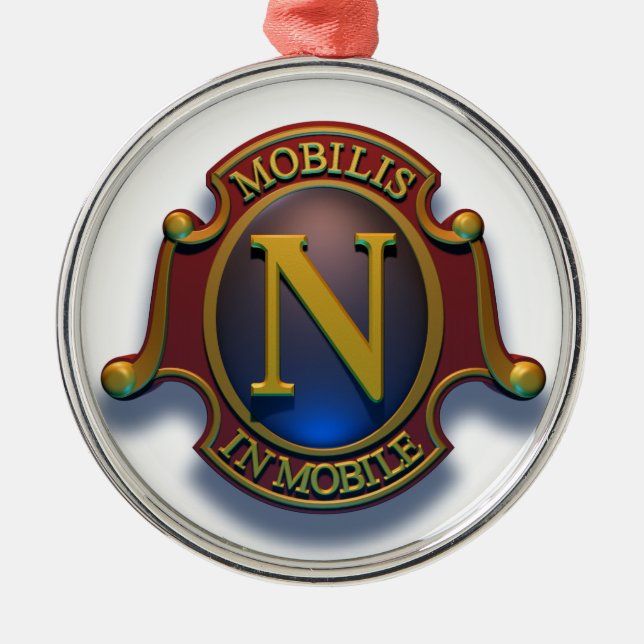 Nautilus N Shield by David McCamant Metal Ornament (Front)