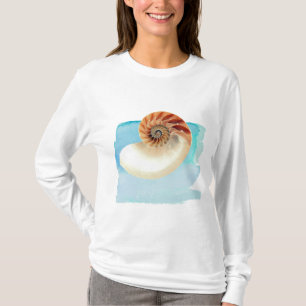 Nautilus Seashell and Sand T-Shirt