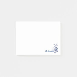 Nautilus Seashell & Starfish Marine Life Custom Post-it Notes