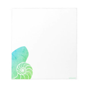 Nautilus Shades of Green Notepad
