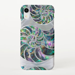 Nautilus Shell Abalone and Pearl iPhone Case