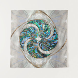 Nautilus Shell - Abalone and Pearl Tapestry