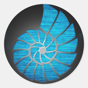 Nautilus Shell Classic Round Sticker