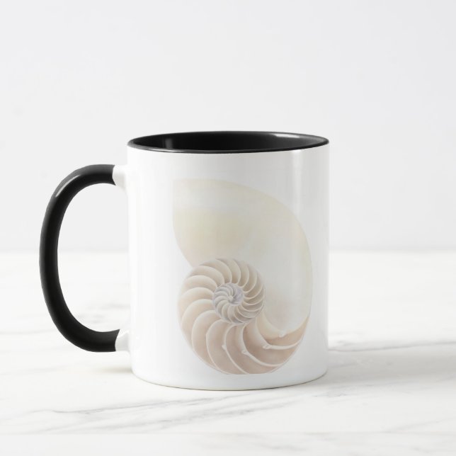 Nautilus shell, close-up mug (Left)