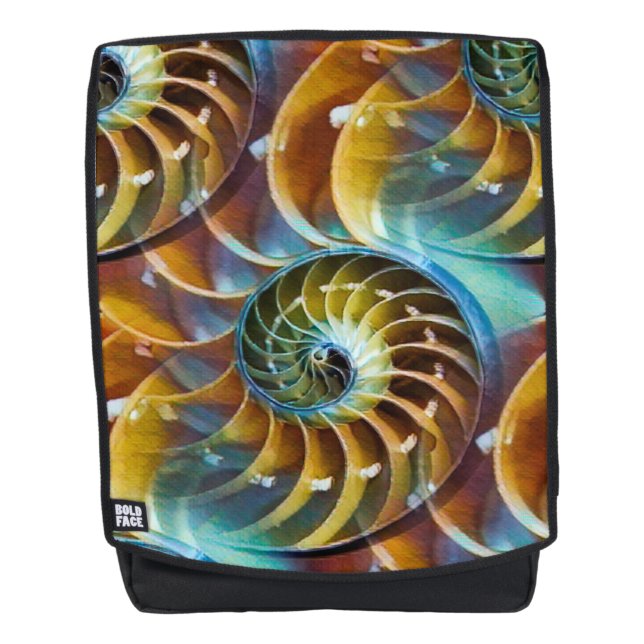 Nautilus Shell Design Backpack (Front)