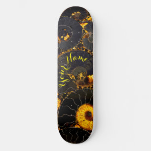 Nautilus shell design skateboard