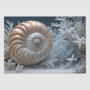 Nautilus Shell Inside Decoupage Tissue Paper