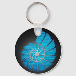 Nautilus Shell Key Ring