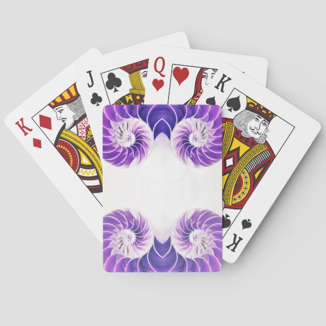 nautilus shell seashell Fibonacci playing cards (Back)