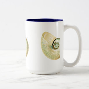 Nautilus shell Two-Tone coffee mug