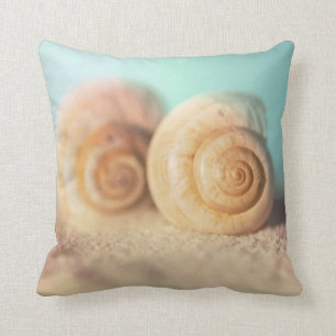 Nautilus Shells On Beach Cushion