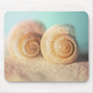 Nautilus Shells On Beach Mouse Pad