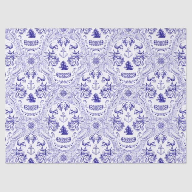 NautiSkull Tissue Paper (Front)