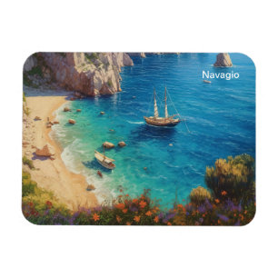 Navagio beach Greece  Magnet