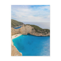 Navagio Beach (Shipwreck Beach) Greece Postcard 