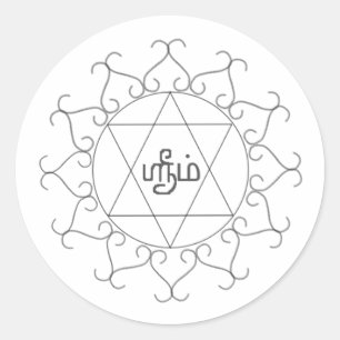 Navagraha-Kolam_Friday Classic Round Sticker