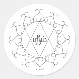 Navagraha-Kolam_Friday Classic Round Sticker