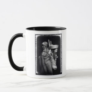 Navaho woman carrying a papoose on her back mug