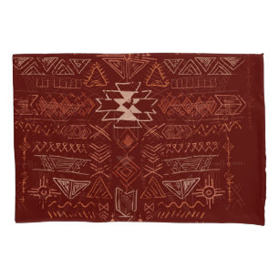 Navajo Aztec: Ethnic Doodle Pattern. Pillowcase