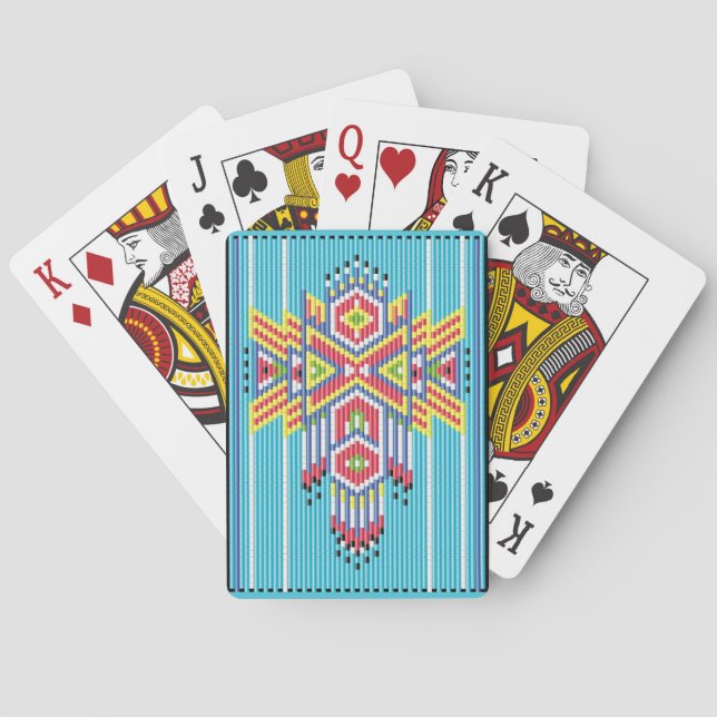 Navajo Bead Pattern Playing Cards (Back)