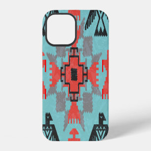 Navajo Birds, Ethnic Tribal Vintage. iPhone 12 Case