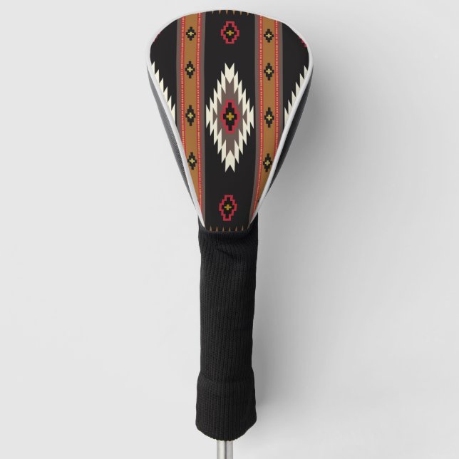 Navajo Design 7 Bandanna Golf Head Cover (Front)