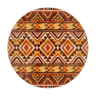 Navajo Ethnic Ornament: Vintage Seamless Cutting Board