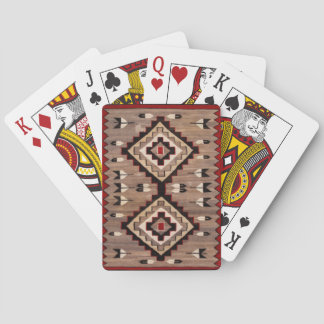 NAVAJO FEATHER PATTERN TAPESTRY 1900 reprint Playing Cards