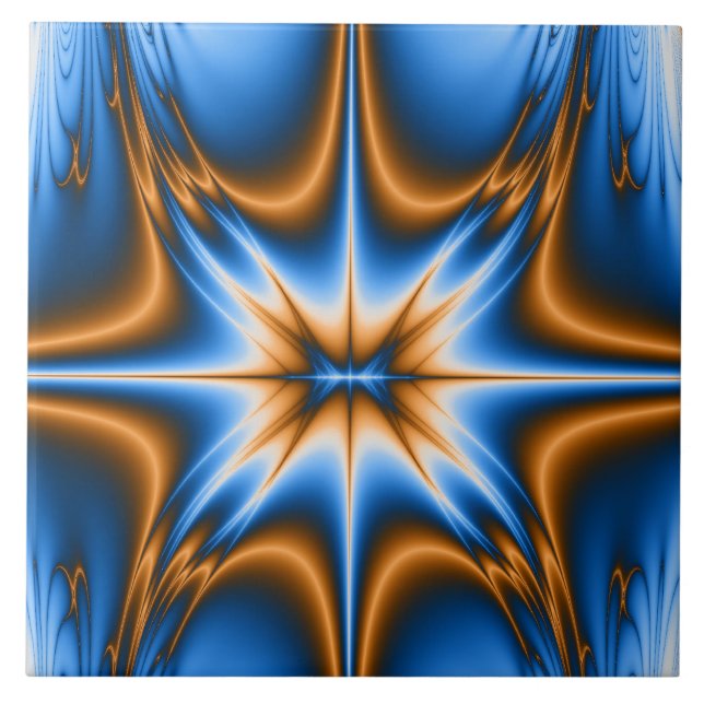 Navajo Fractal Star Tile (Front)