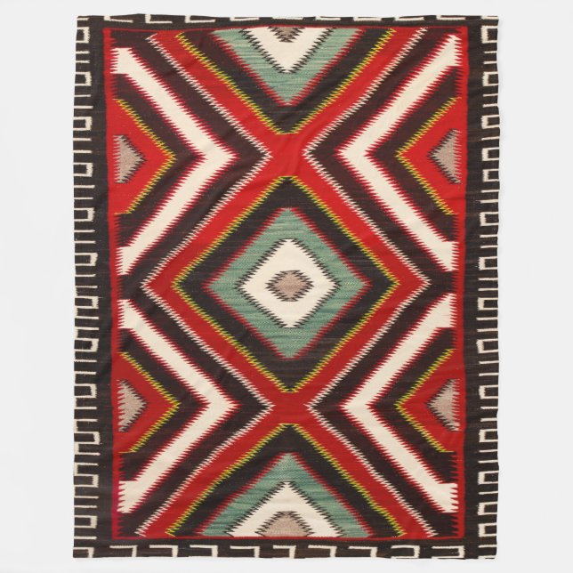Navajo Horse Saddle Blanket 1890s Print (Front)