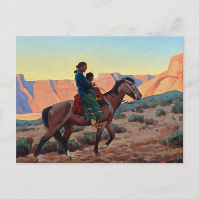 Navajo Mother, 1945 by Maynard Dixon Postcard (Front)