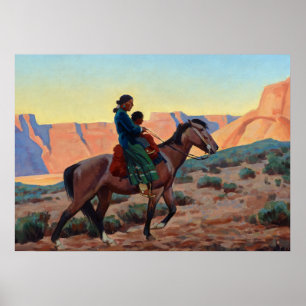 Navajo Mother, 1945 by Maynard Dixon Poster